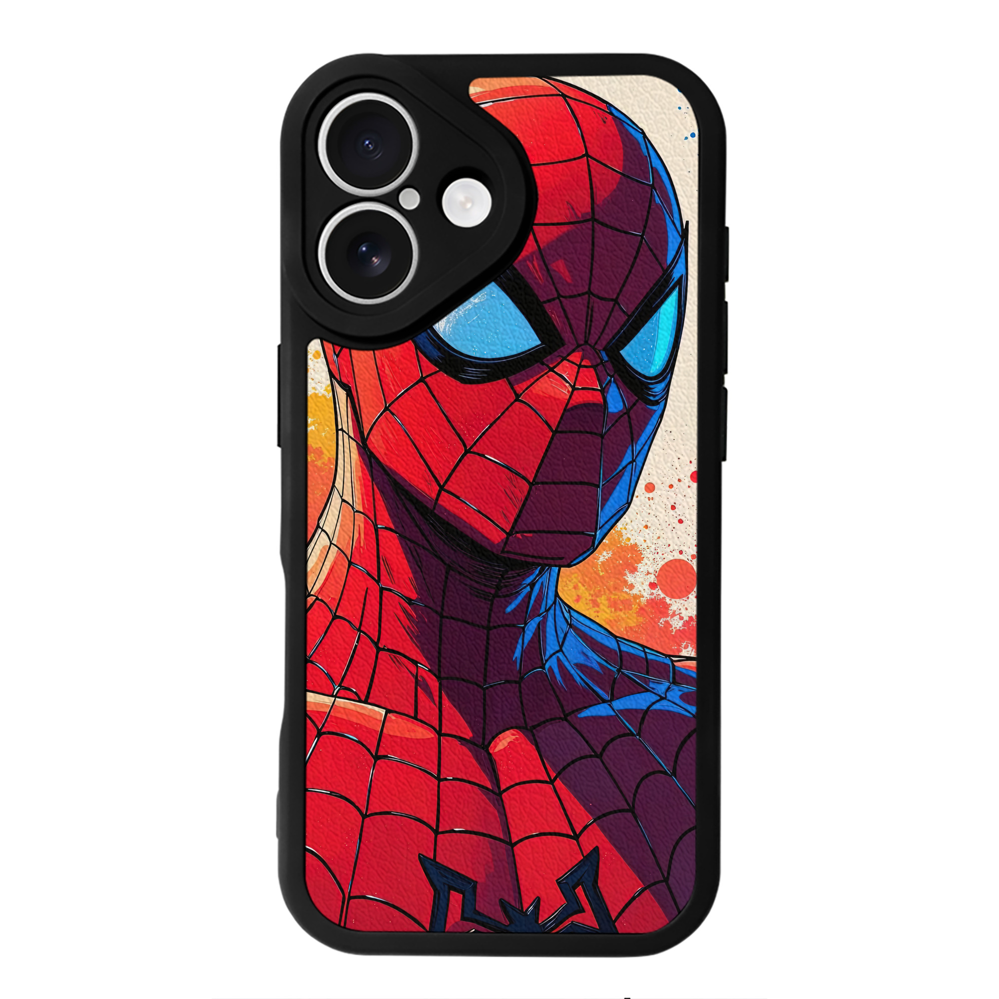Spider Man スパイダーマン 【iPhone 16シリーズ対応】シリコンスマホケース（レザー調） 材質：シリコン